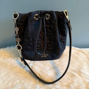 Kate Spade New York Quilted Flower Fabric Bucket Bag